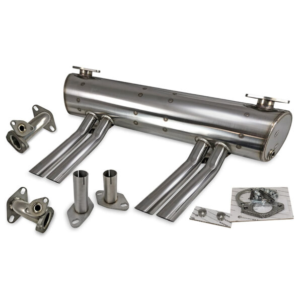 Uitlaat Abarth 25/30pk 'Vintage Speed ' met voorverwarming, inox