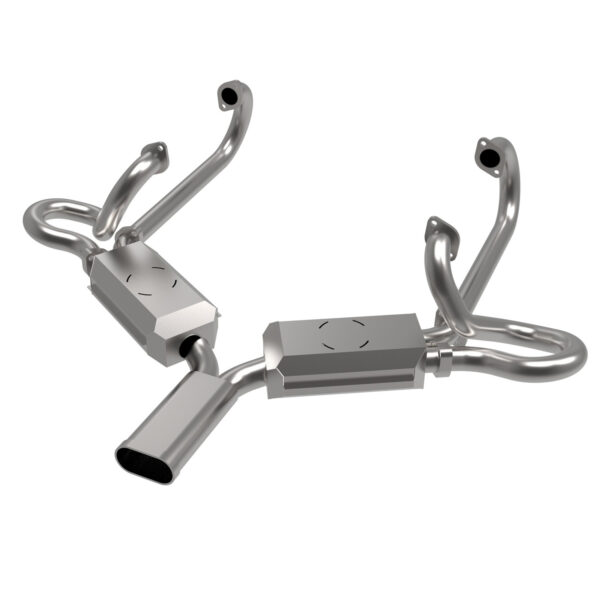 Uitlaat Sebring 25/30pk 'Vintage Speed ' zonder voorverwarming, inox