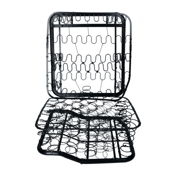 Zetelframe vooraan passagier, walkthrough zit + rug