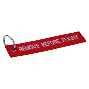6000-110 Sleutelhanger 'Remove before flight' - rood