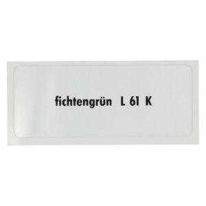 Sticker L 61 K, Pine green