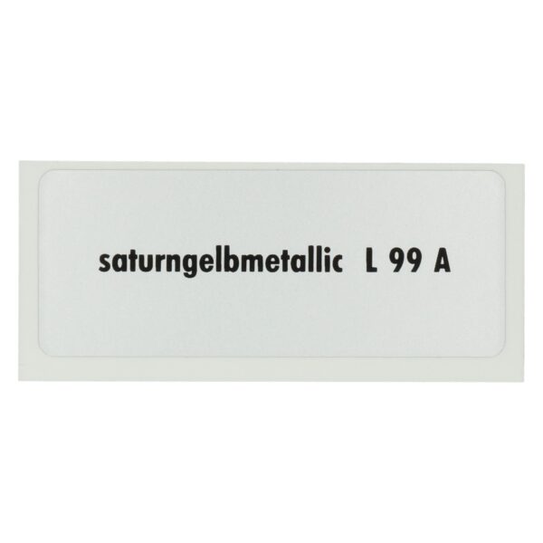 Sticker L 99 A, Saturn yellow metallic