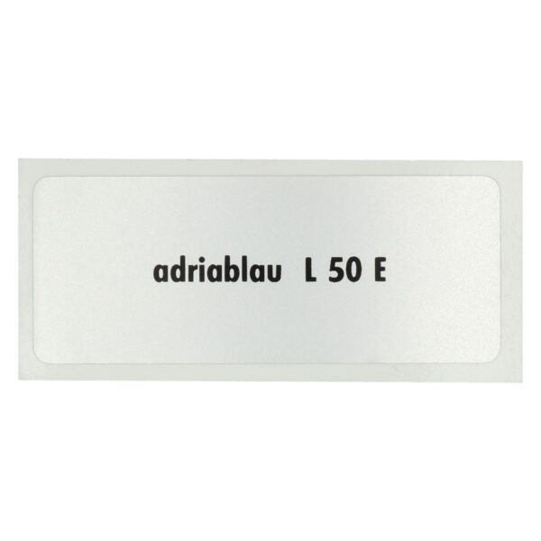 Sticker L 50 E, Adriatic blue