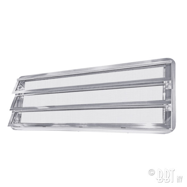 Westfalia louvre raam compleet, knop rechts