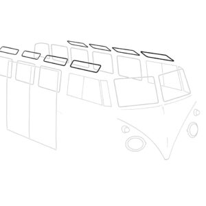 7418 Rubber dakruit, per stuk