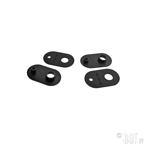 Rubbers voor deurruitklemmen (paar)