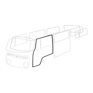 7520-1 Deurrubber links, per stuk, Duitse kwaliteit