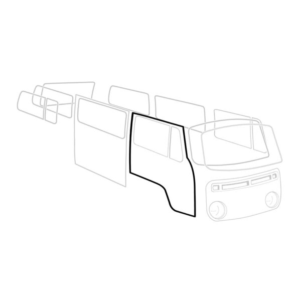 Deurrubber rechts, per stuk