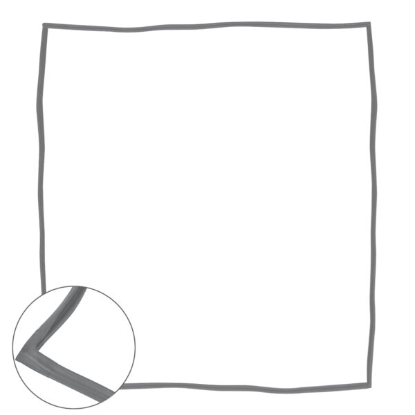 Schuifdeurrubber, rechts - Duits