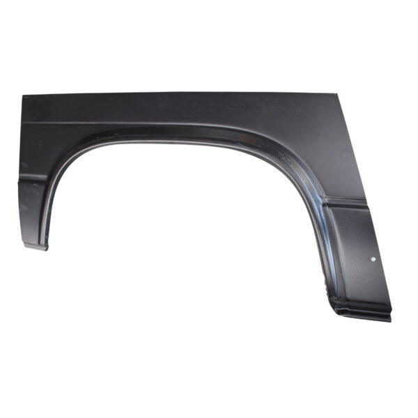 Achterwielrand rechtsachter vlak