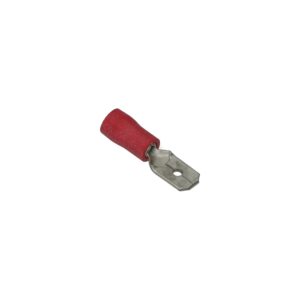 8800-004 Kabelschoen rood, Platte stekker 6,3 x 0,8mm