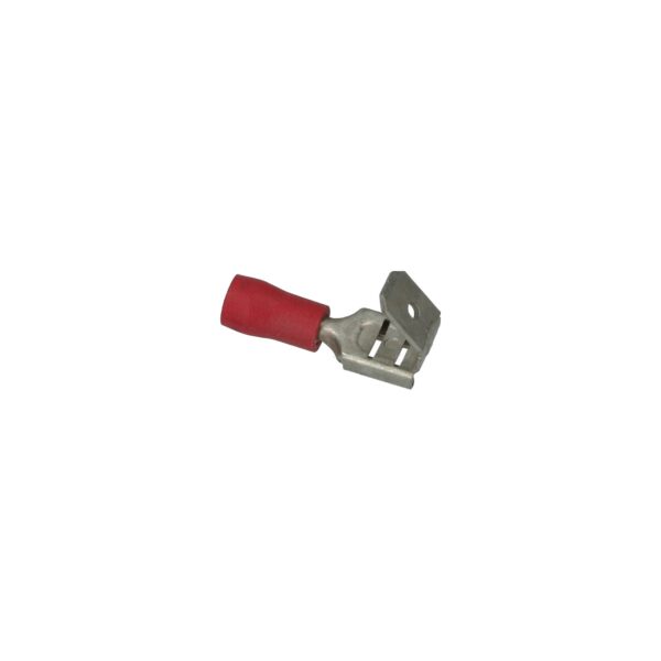 Kabelschoen rood, platte steekverdeler 6,3 x 0,8mm