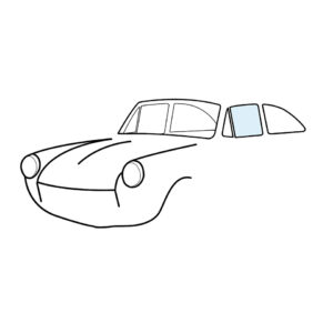 8960-300 Deurruit links, blank