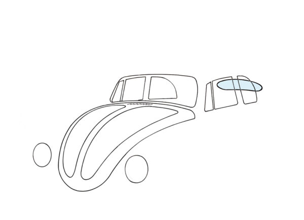 Achterruit, niet verwarmd