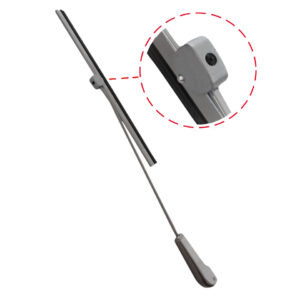 9098 Ruitenwisser + arm, zilver