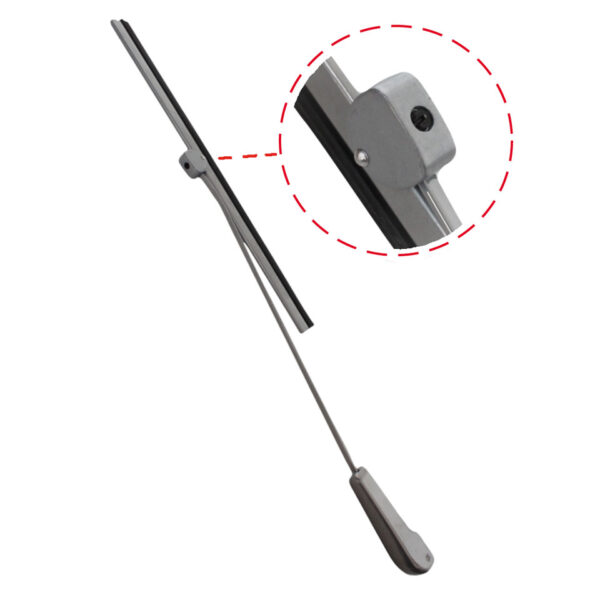 Ruitenwisser + arm, zilver