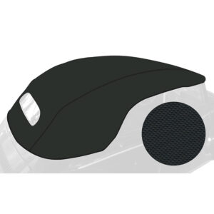 9100-01 Buitenkap cabriolet, enkel vinyl, zwart