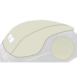 9100-03 Buitenkap cabriolet, enkel vinyl, wit