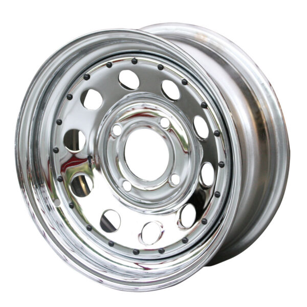 Velg Modular, chroom, 4-gaats (4x130, 6 x 15", ET +24
