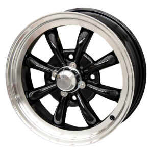 9218 Velg 8-spaaks, zwart, 4-gaats (4x130), 5.5 x 15", ET +30