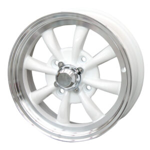 9221 Velg 8-spaaks, wit, 4-gaats (4x130), 5.5 x 15", ET +30