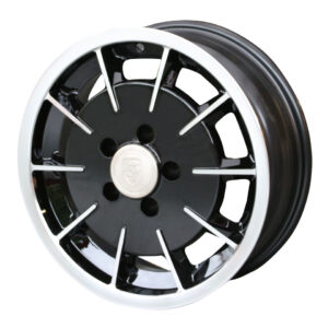 Velg Gasburner, gepolijst/zwart, 5 gaats (5x112), 5.5 x 15", ET +6