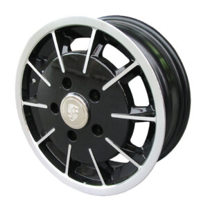 9229 Velg Gasburner, gepolijst/zwart, 5 gaats (5x130), 5.5 x 15", ET +35