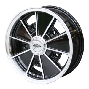 9237 Velg BRM, gepolijst/zwart, 5-gaats (5x205), 5 x 15", ET +14