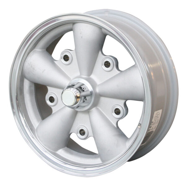9818 Velg 5-spaaks, zilver, 5-gaats (5x205), 5.5 x 15", ET +20