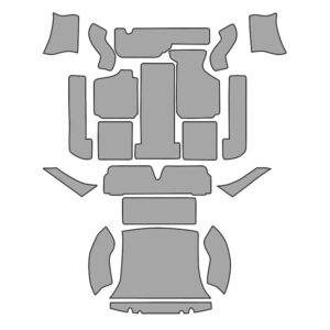 Tapijtset, Karmann Ghia, zwart